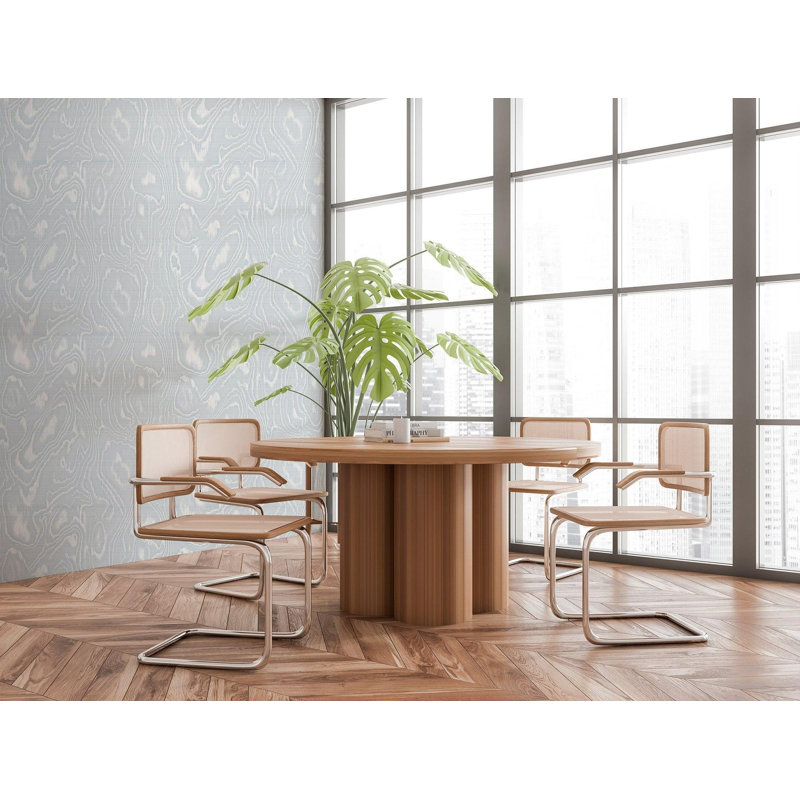 Burlwood - Blue Gray Wood Wallpaper
