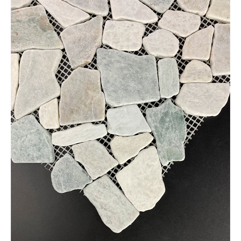 Carreau de mosaïque 12,5 "x 12,5", Vert Ming