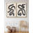 " Black Squiggly Lines Over Tan " 2 - Pieces-98554048-98554047