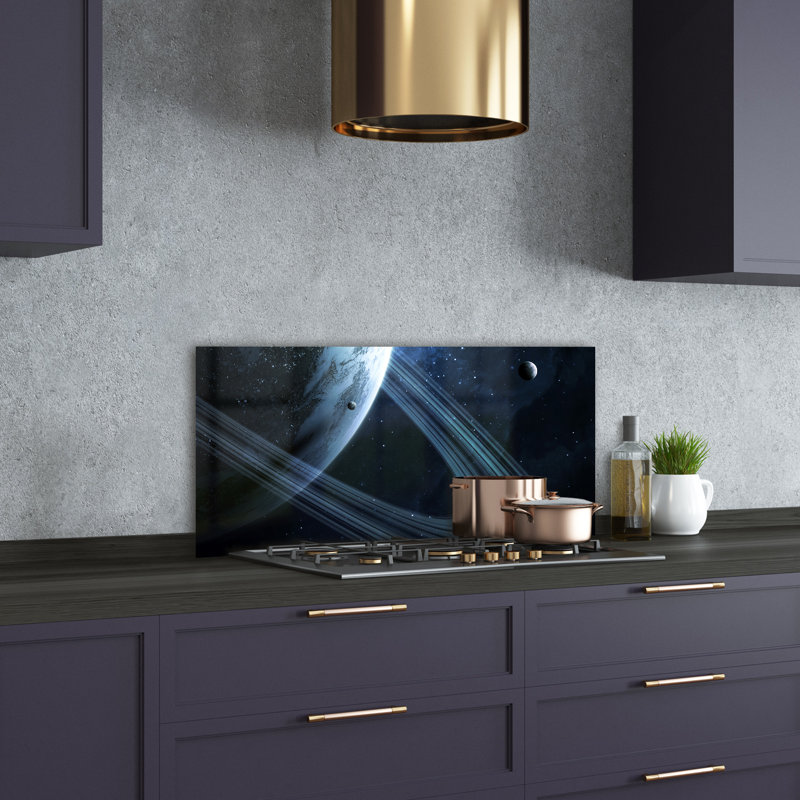 Ahniyla 50cm W x 100cm L Glass Peel and Stick Panel