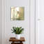 Decorative key box for wall, Opens to the left, 30x30x5, Black, Dragonfly on the grass background, natural elegance, 