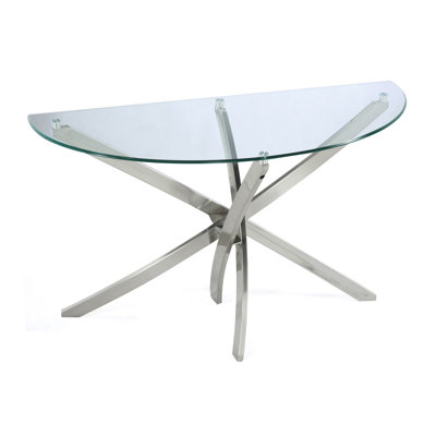 Ruka 48'' Glass Top Console Table