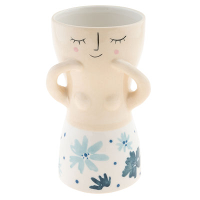 Vase REYNA BUSTY LADY BLEU FLORAL (S22)