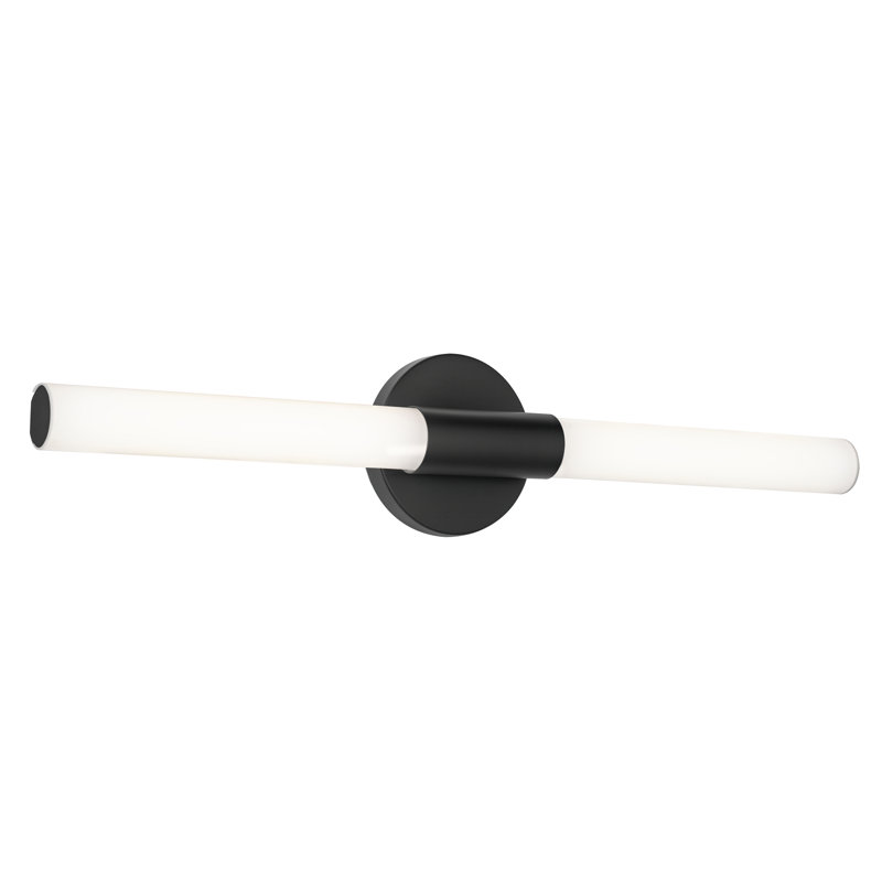 Éclairage DEL pour coiffeuse - 61 cm (24 po) - Noir, H 5 po x l 24 po x P 2,68 po, Noir