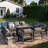9-Person Sofa Seating Group With Fire Pit-299354794