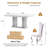 6 - Person Double Pedestal Dining Set-100891930-100891931-100891932
