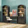 Sitarski 3 Piece Curved Waterfall Writing Desk with Arch Statement Cabinet Bookcases