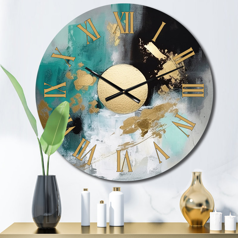 Pleine horloge murale abstraite IV, Petit
