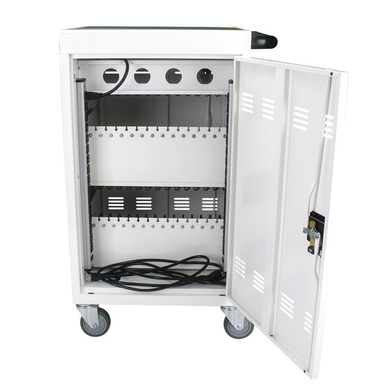 38.3'' H x 20.8'' W 1 Laptop/Tablet Storage Cart with Wheels