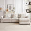 Theo 102.2-Inch L-Shaped Sectional Sofa with Ottoman-110571046