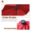 Parasol de marché de 10 pi avec lumières DEL Mossas-70177447