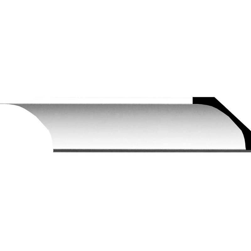 Traditional White Polyurethane Crown Moulding 94.5"