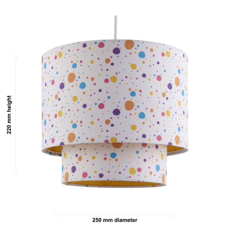 22 cm H Drum Fabric Lamp Shade