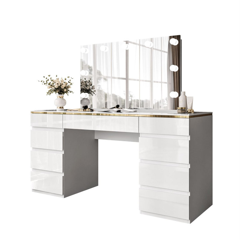 Dressing Table, Gold