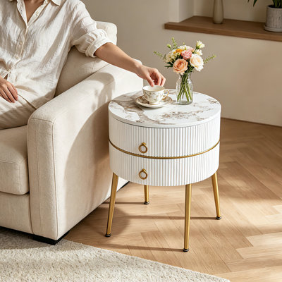 Midwest 21.85" H 2-Drawer End Table