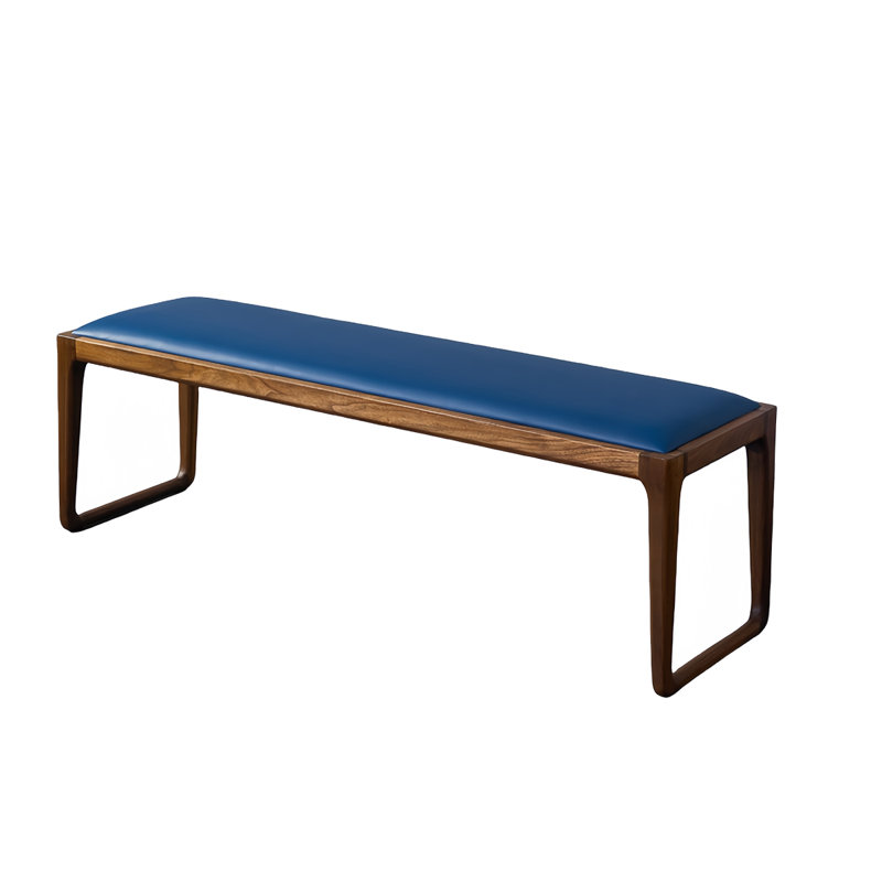 Banc rembourré Shaylen, Bleu