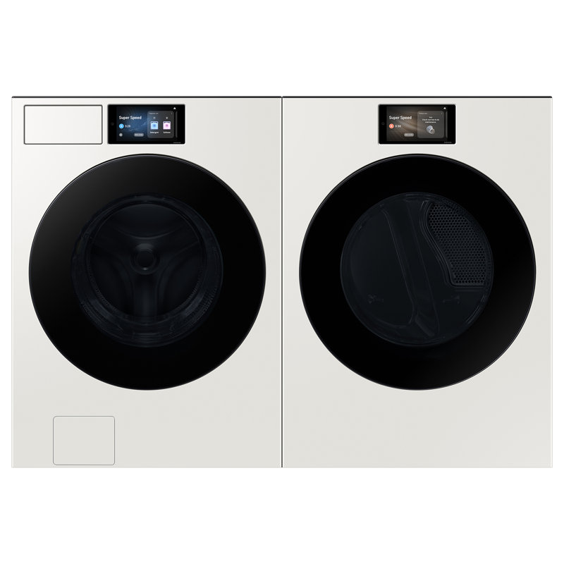 Samsung 7.6 cu. ft. Bespoke AI Ultra Capacity Front Load Electric Dryer with AI Home and AI OptiDry+ in Ivory, Ivory