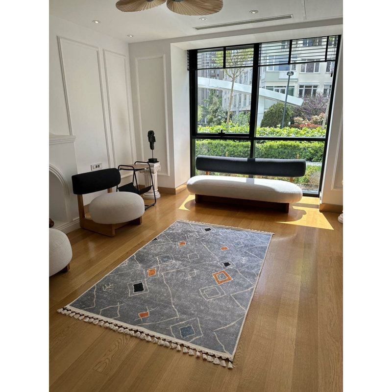 Tapis mathaï avec envers antidérapant, Rectangle 3 pi 11 po x 5 pi 11 po