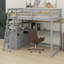 Lit mezzanine avec bureau et tablettes-468828378