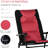 2 Outdoor Rocking Chair Patio - Red. Porch, Camping, Balcony Appropriate. Cushioned, Folding, Steel Frame, Quick Setup, 265 Lbs Capacity 2 Folding Chairs Red Furniture For Various Places Fabric,