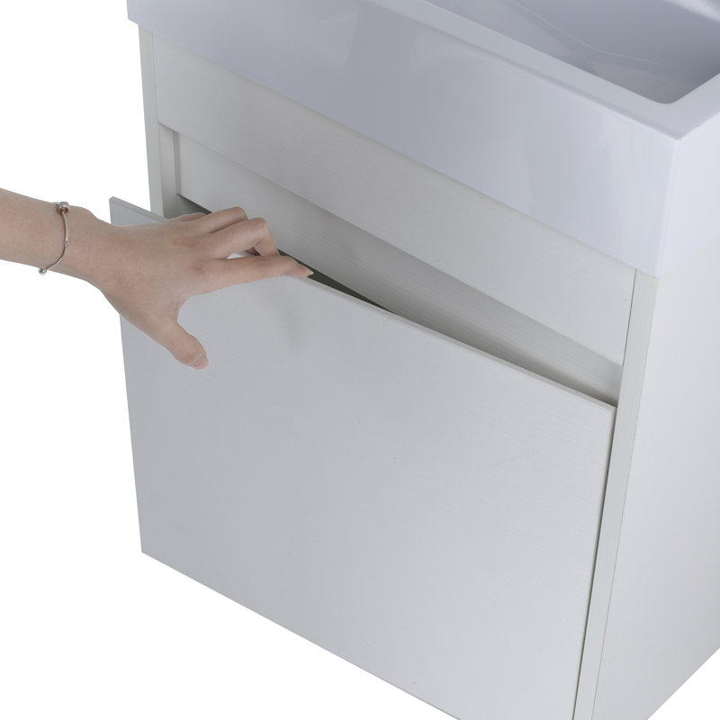 Ensemble de meuble-lavabo simple 18,12 po Cydnei, Blanc