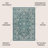 Leonora Bohemian Textured Weave Floral Teal/Gray Indoor/Outdoor Rug-593189209