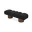 Banc rembourré en bois noir Sollid-516601892