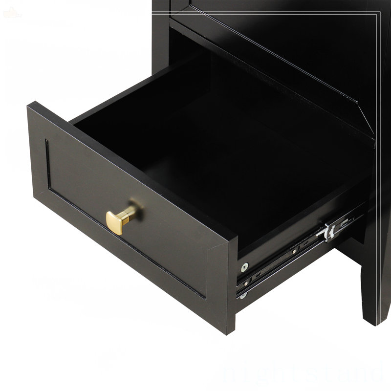 Meuble-lavabo de 20 po avec lavabo, Noir