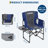 2 PCS Oversized Camping Directors Chair, Portable Folding Lawn Chairs for Adults Heavy Duty with Side Table, Outdoor Foldable Camp Chair with Pocket for Beach, Fishing, Picnic, Outdoor Foldable Camp C-809043098