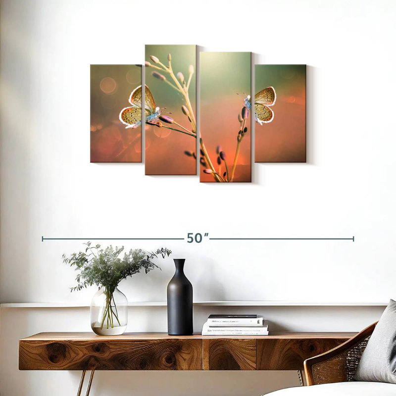 Brampt Butterfly Pair, 22" H x 36" W