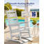 Chaise berçante d'extérieur à bascule d'extérieur toutes saisons avec dossier courbé pour terrasse, jardin, jardin, blanc-1533934800