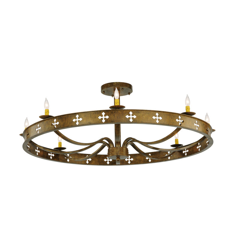 Demi-luminaire byzantin 48 lumières de 48 po de largeur