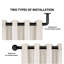 80cm Straight Tension Shower Curtain Rod & Hook Set-1100850835