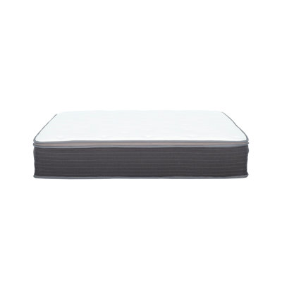 Plush Hybrid Mattress In A Box, Pocket Spring And Gel-Infused Memory Foam Mattress, Pressure Relief, Cooling Technology