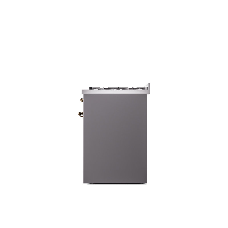 ILVE Nostalgie II 30 in Dual Fuel Range, Graphite Matte/Bronze, Liquid Propane