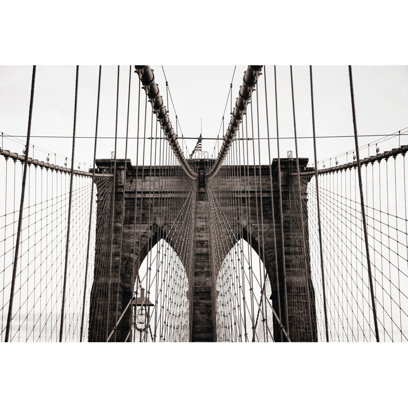 Nyc Bridge - Wrapped Canvas Art Prints, 20cm H x 30cm W