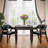 LUMERA Collection Arm Barrel Dining Chair Black-103180789