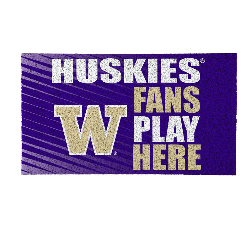 Tapis en PVC de l'Université de Washington, 28 po x 16 po