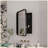 Modern Metal Framed Cabinet with Mirror and Adjustable Shelves-1877181101