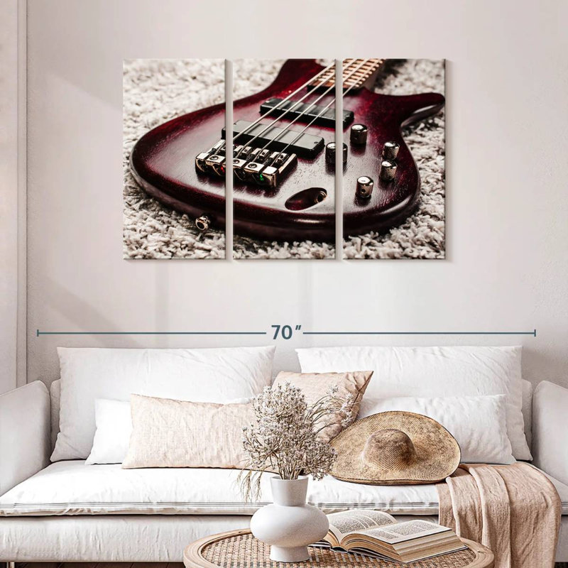 Guitare Abarca Acajou, H 28 po x l 45 po