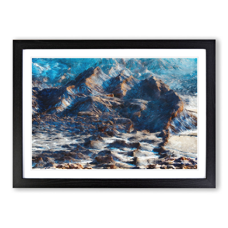 The Atacama Desert Chile - Picture Frame Graphic Art, 36cm H x 48cm W x 2cm D, Black