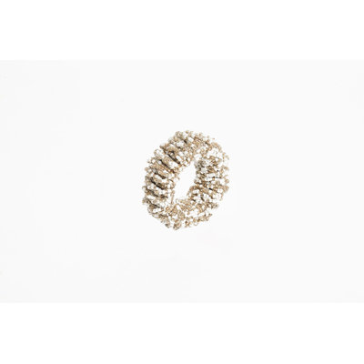 Rond de serviette Sparkle - blanc