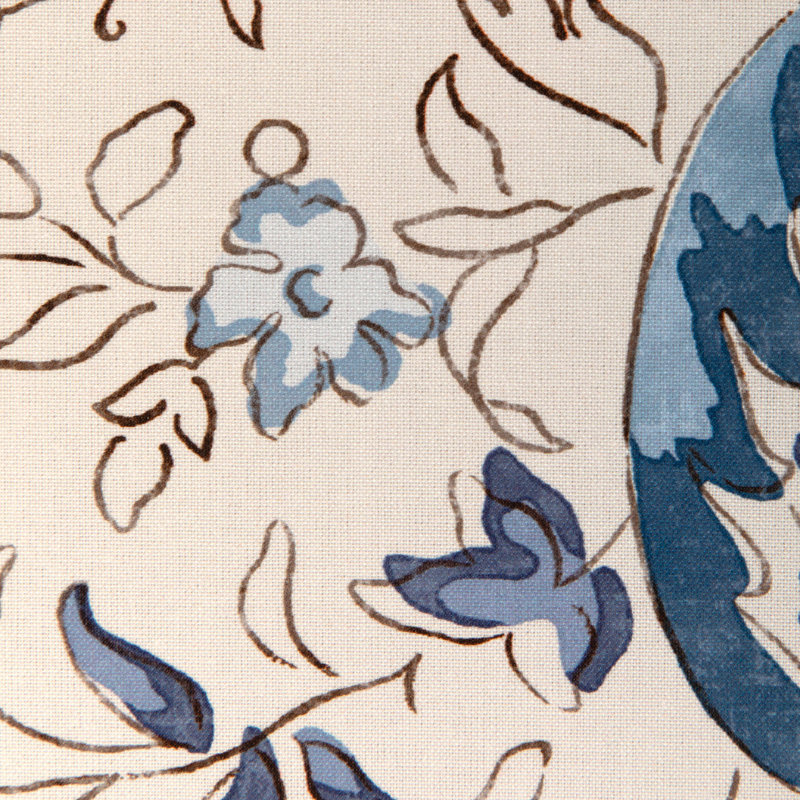 La Menagerie Riviere Print 100% Cotton Fabric, Sky