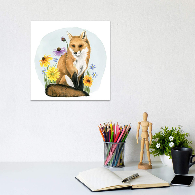 «Wild Woodland I» par Grace Popp - reproduction d'art, H 12 po x l 12 po x P 0,75 po, Toile tendue, Pas de tapis