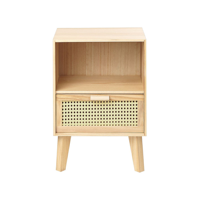Stonefort 40cm W Solid Wood Bedside Table