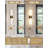Hardwired Wall Sconces With Glass Shades, Modern Bathroom And Hallway Lighting Fixtures, Durable Metal Construction, E26 Heat-Resistant Sockets (Bulbs Not Included)-770354460-770354458