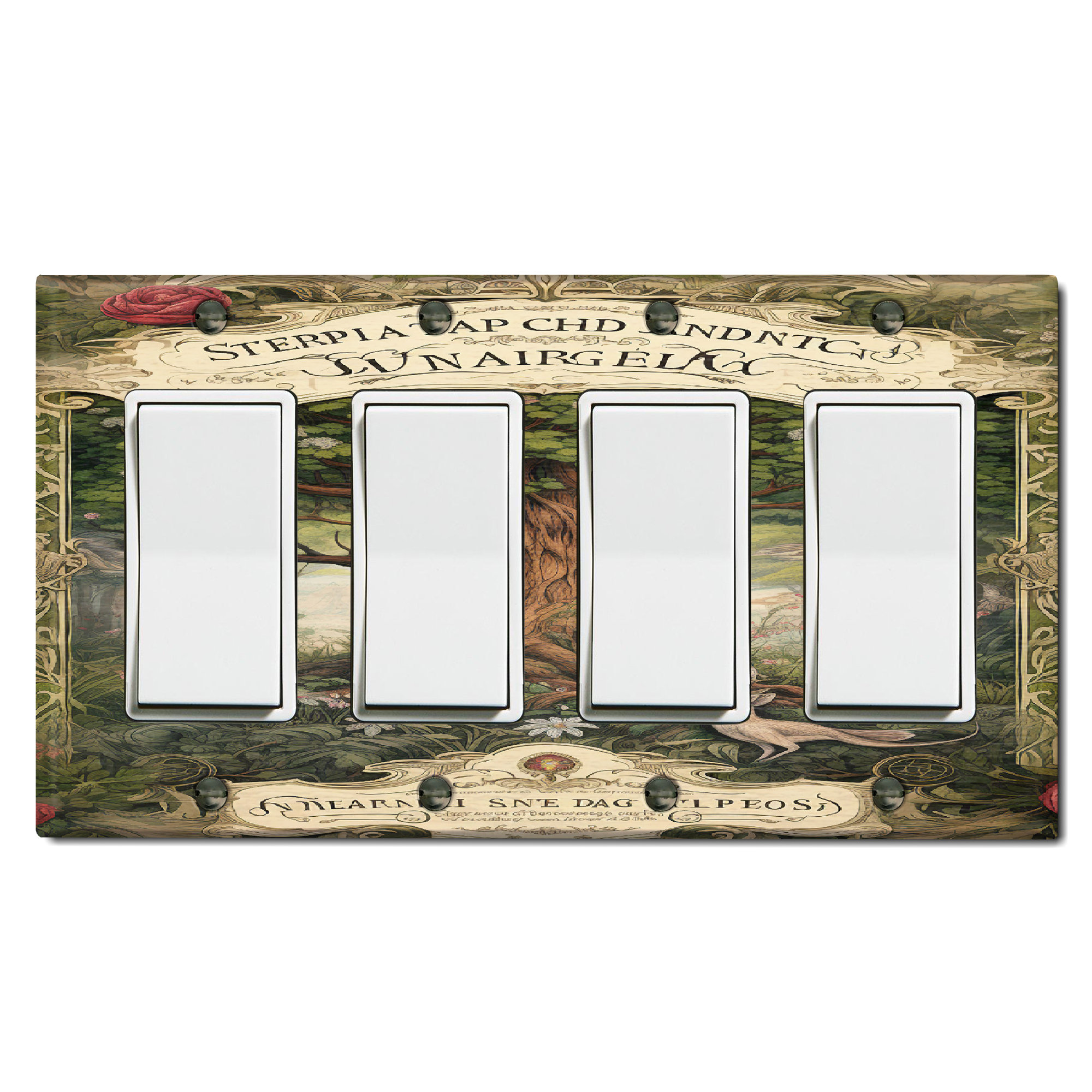 WorldAcc Metal Light Switch Plate Outlet Cover (Green Tree Of Life ...