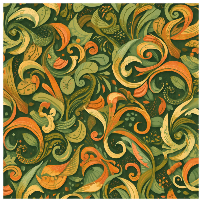 Édredon Intricate Leaf Swirl, Lit simple