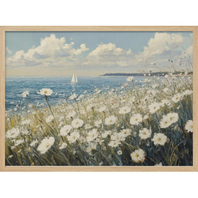 «Wild Flowers Field», art mural texturé encadré