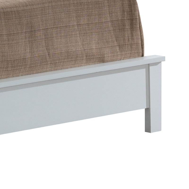 Stylish Transitional Queen Bed In White